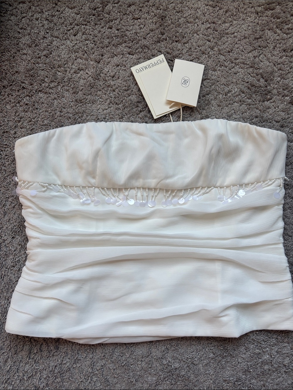 Peppermayo Perfect Celebrity Beaded Top